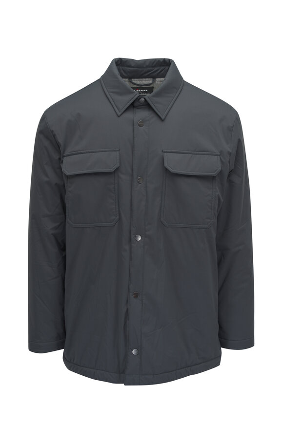 Kiton Green Nylon Shacket