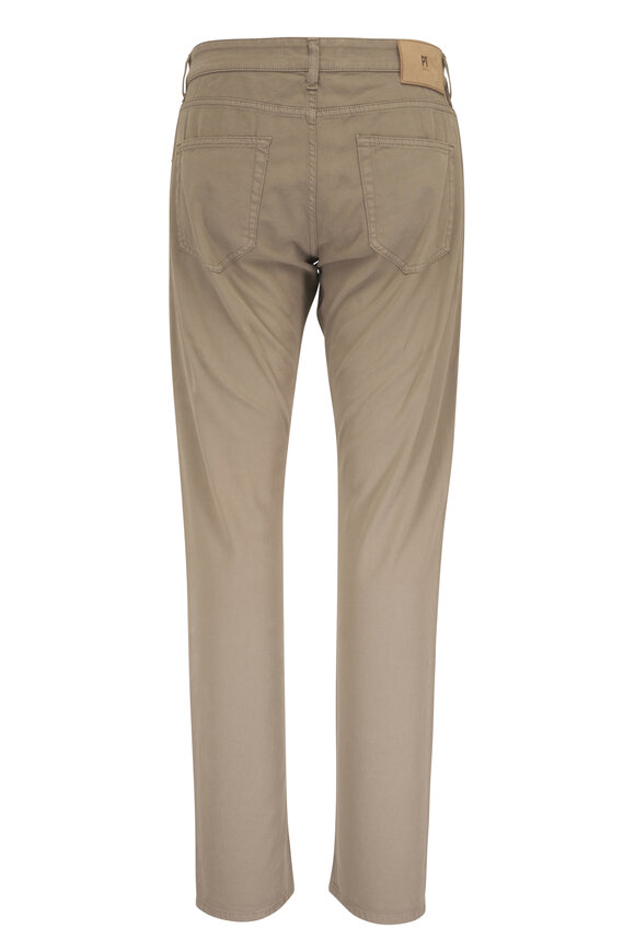 PT Torino Taupe Stretch Cotton & Cashmere Five Pocket Pant - view 3
