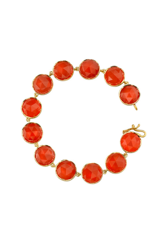 Irene Neuwirth - 18K Yellow Gold Carnelian Bracelet