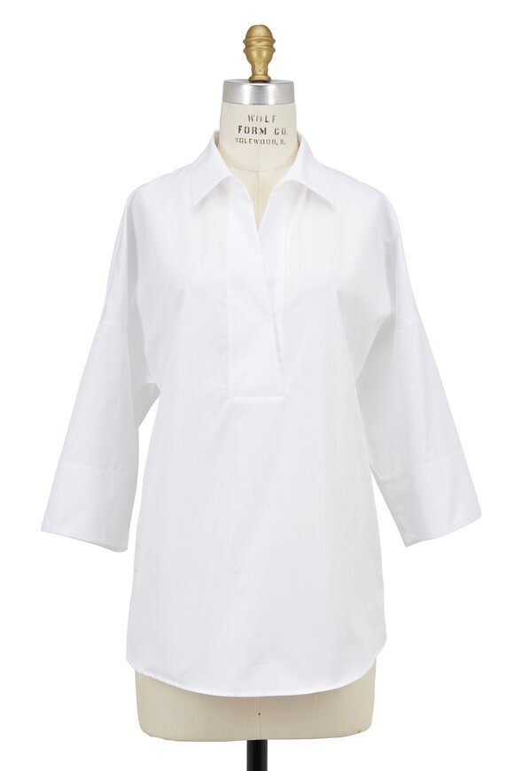 Akris Punto - Kimono White Cotton Blouse