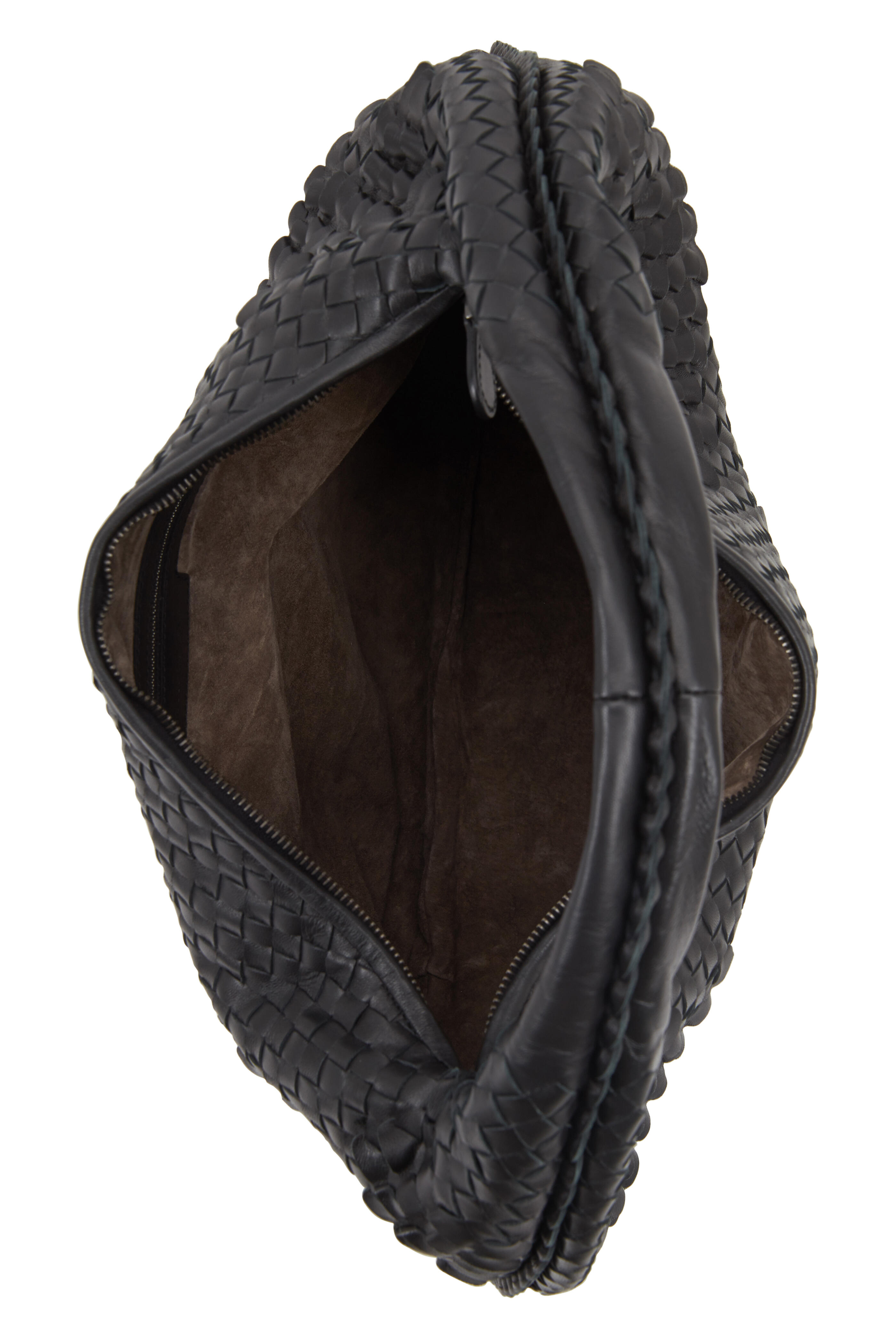 Bottega Veneta - Veneta Black Intrecciato Leather Large Hobo