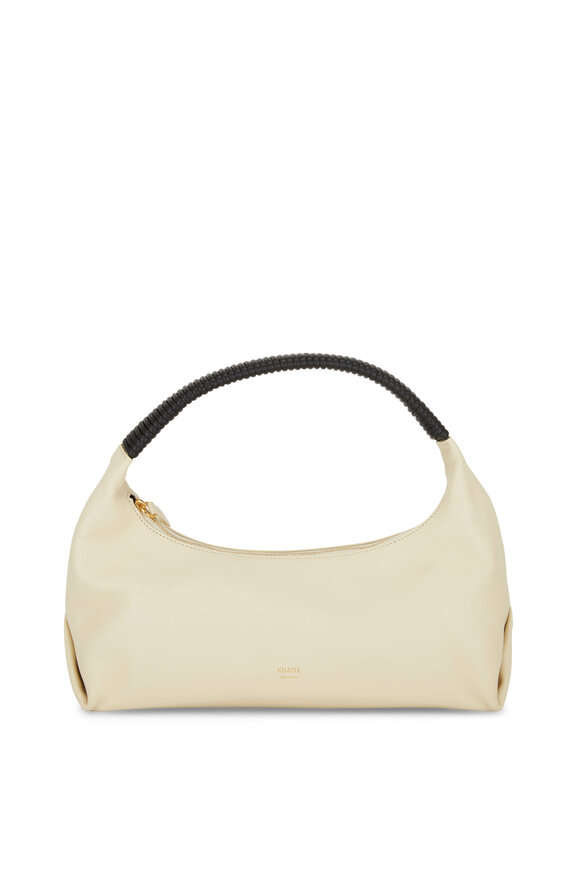 Khaite - Remi Cream Leather Hobo Shoulder Bag