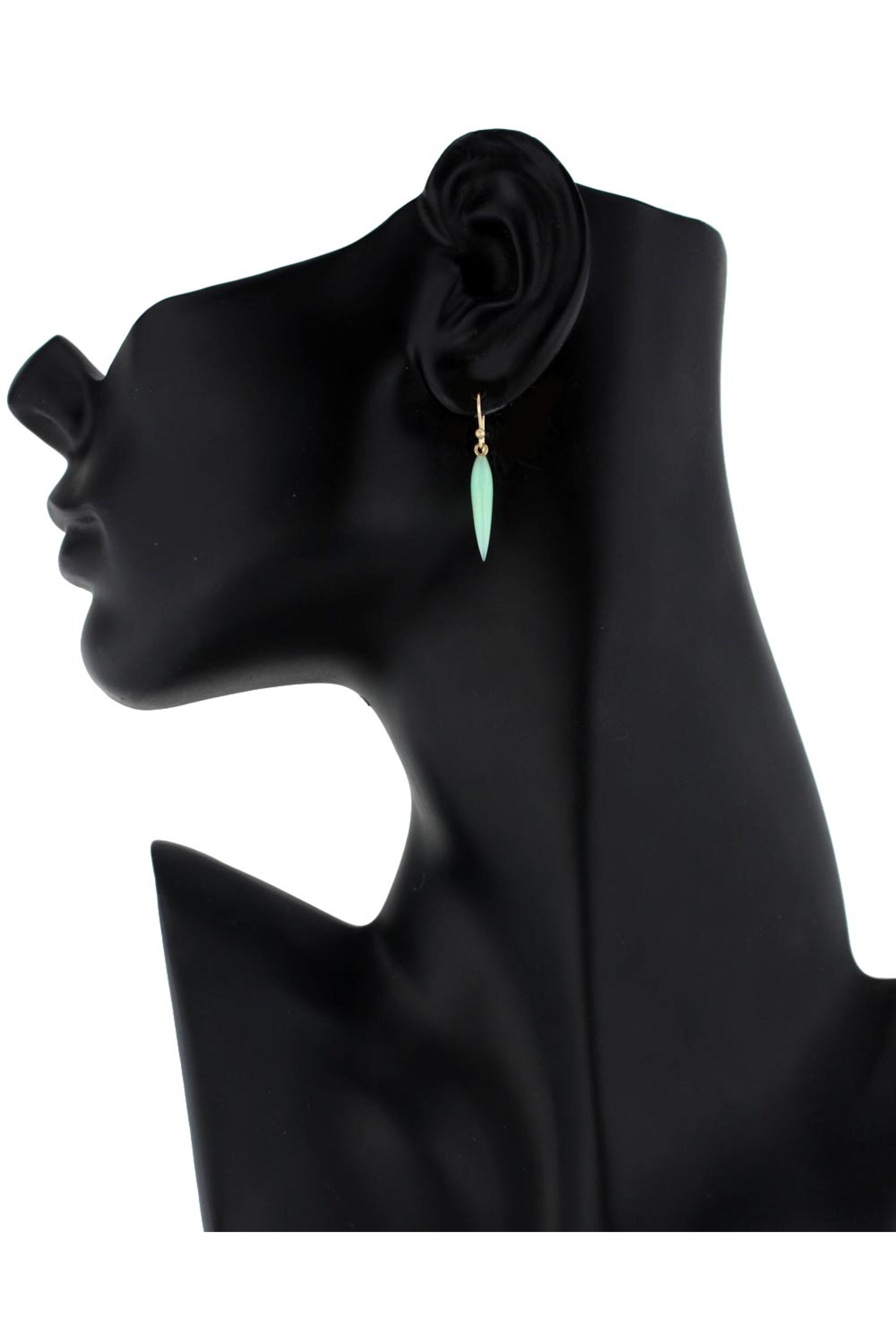 Ted Muehling - Chrysoprase Rice Earrings