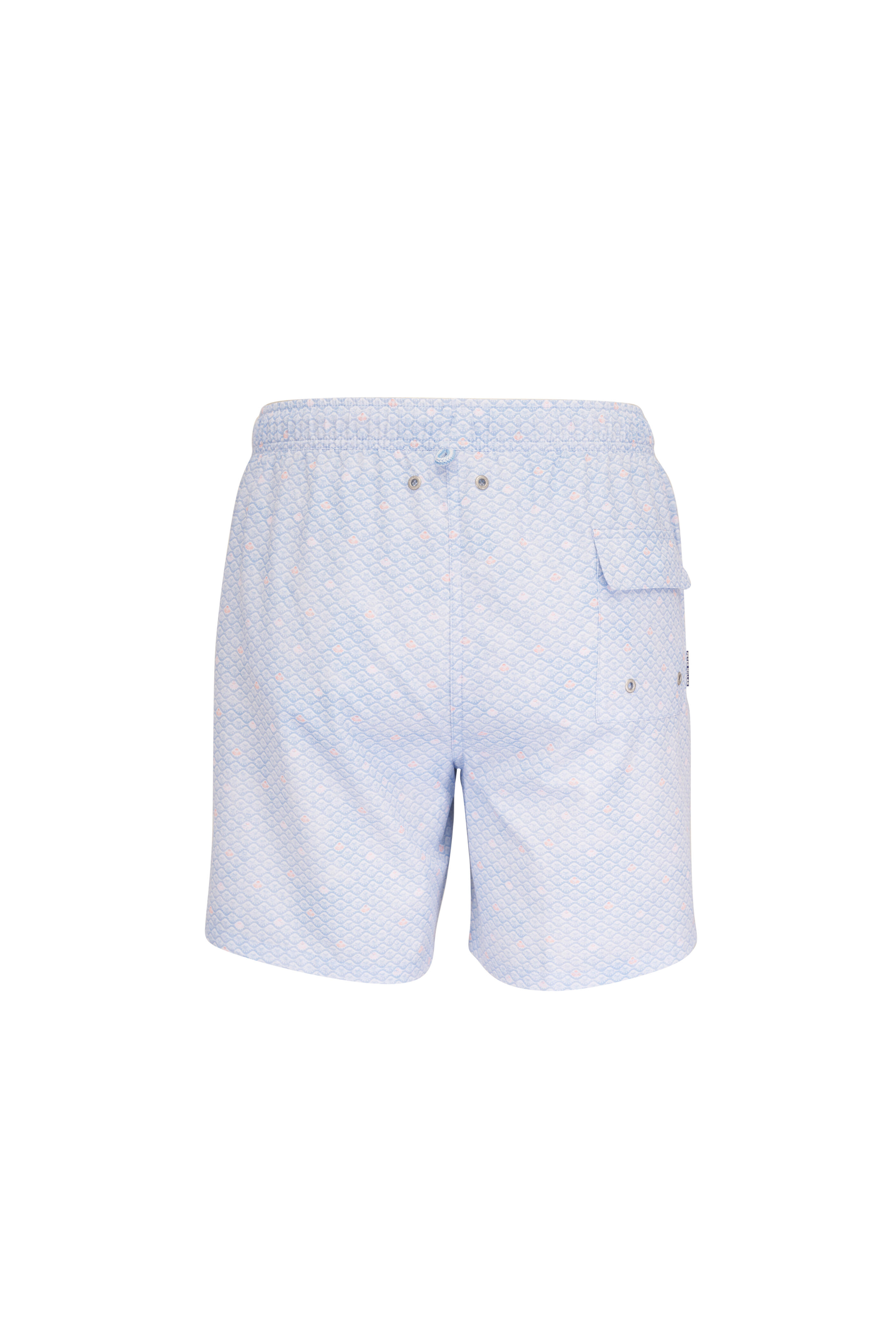 Peter Millar - Light Blue Shoreline Rays Print Swim Trunks - view 2
