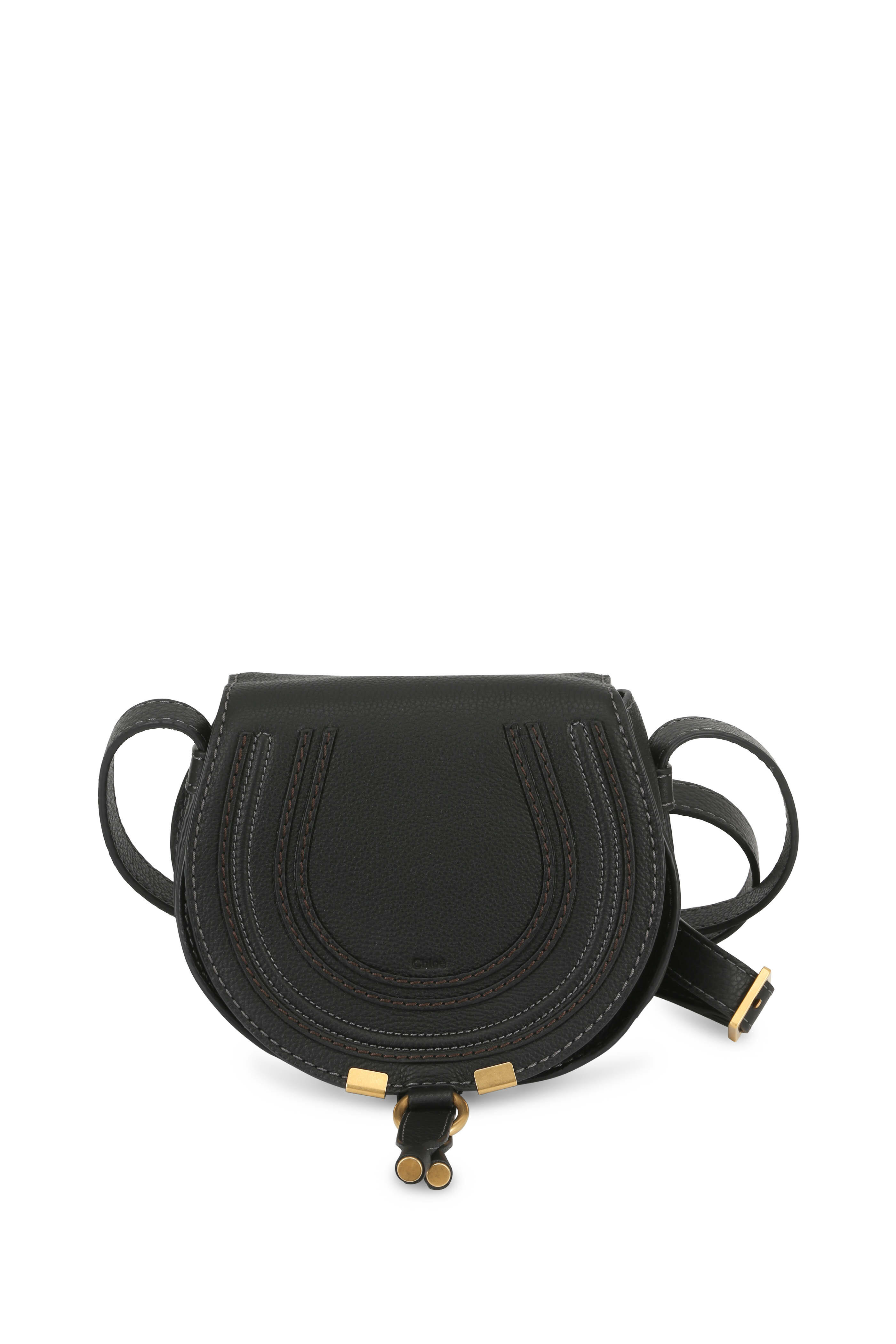 Chloé - Marcie Black Leather Mini Crossbody