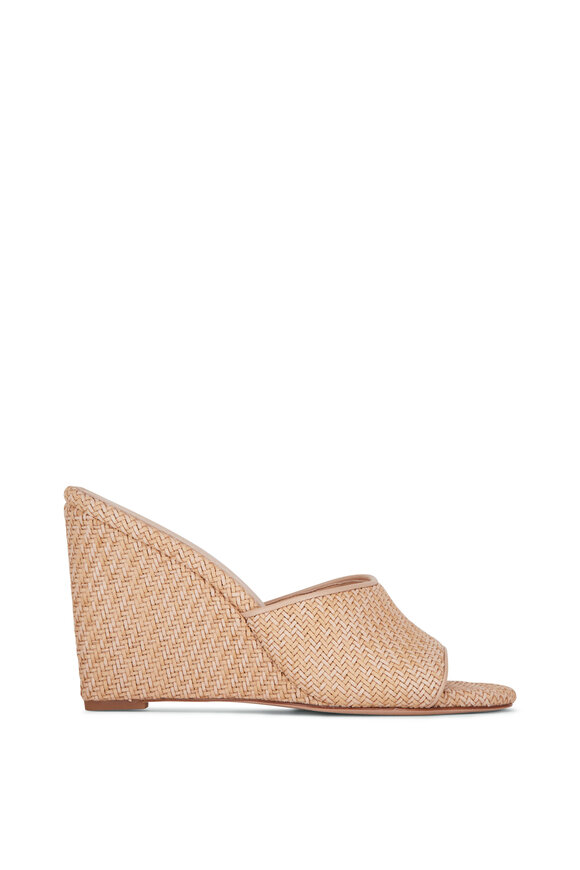 Veronica Beard Dali Natural Raffia Wedge - view 3