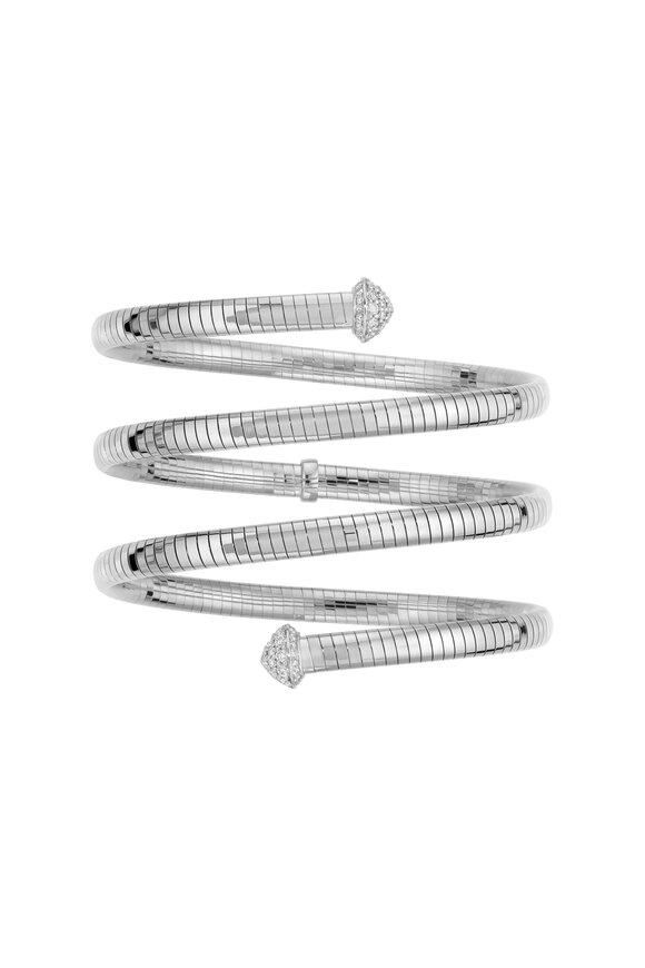 Mattia Cielo Thick Diamond Triple Wrap Bracelet