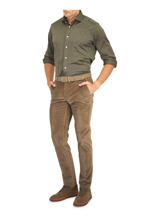 Officine Creative Asset Olive Suede Low Top Sneaker - view 5
