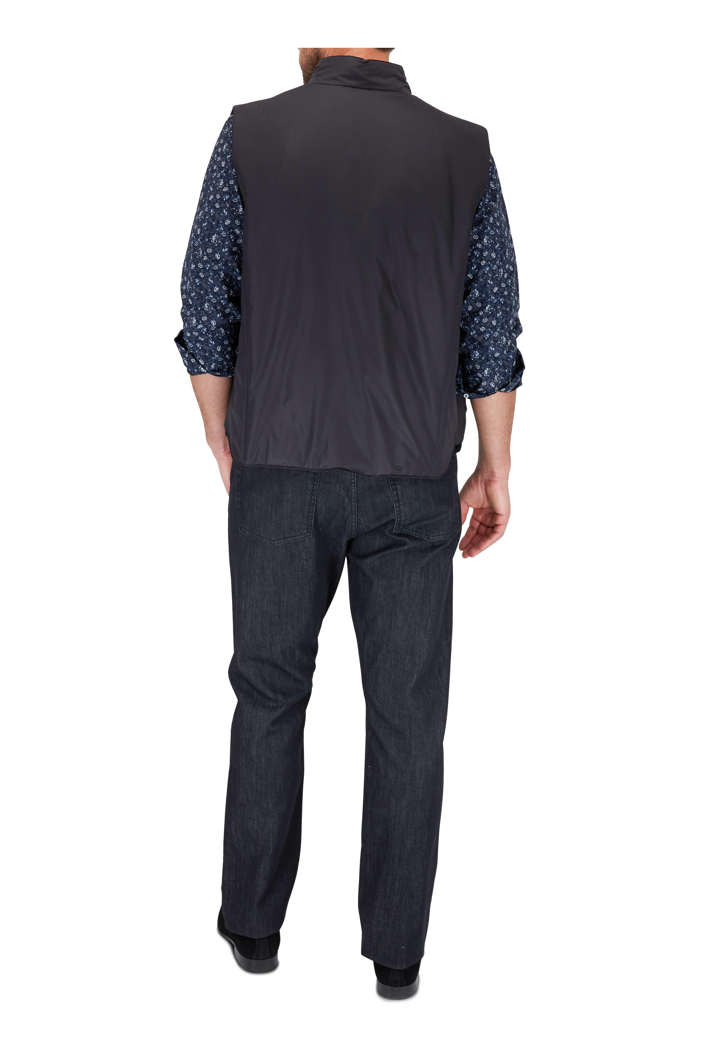 Canali - Washed Black Five Pocket Jean