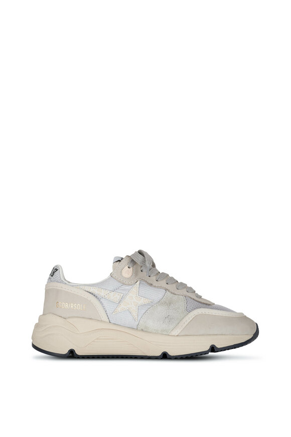 Golden Goose Running Silver, Ice & Buttercream Sneaker - view 3