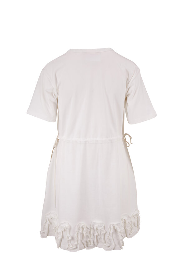 See by Chloé - White Powder Cotton Short Sleeve Dress