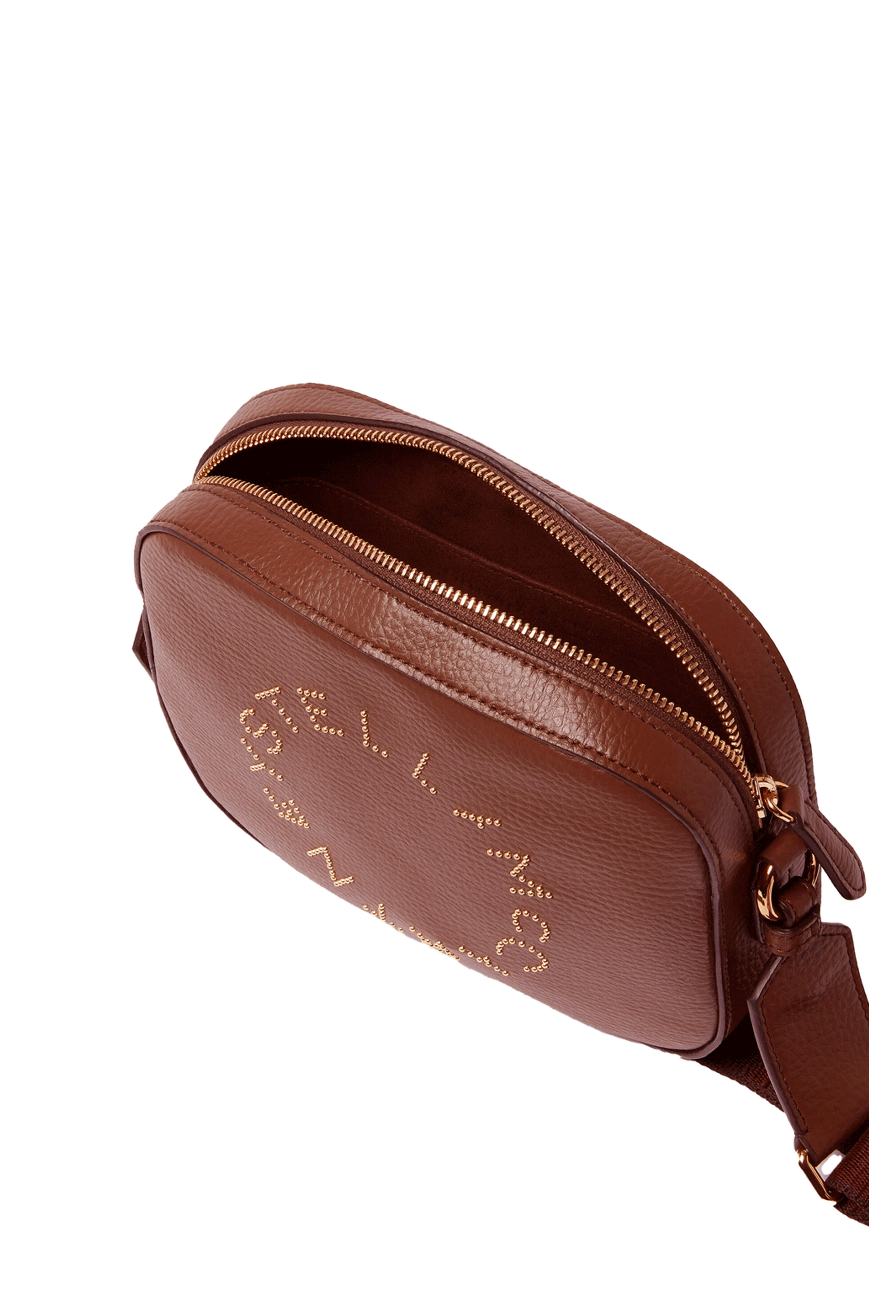 Stella McCartney - Small Embossed Auburn Vegan Leather Camera Bag