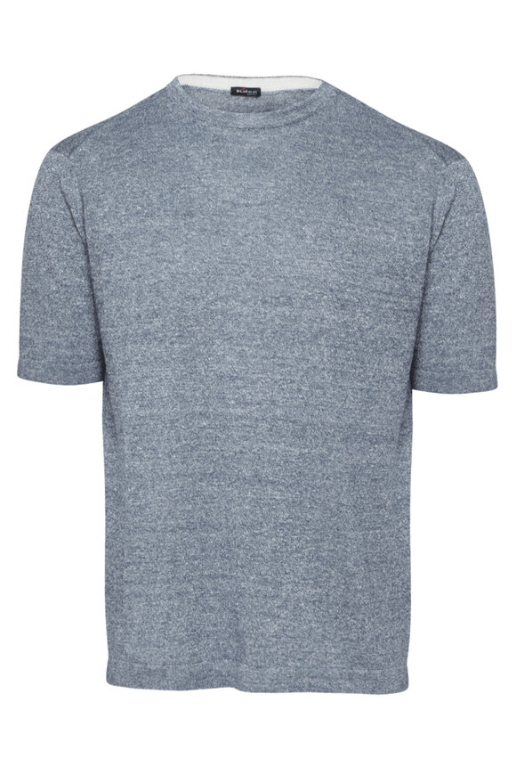 Brunello Cucinelli - Dark Gray Silk & Cotton Stretch T-Shirt