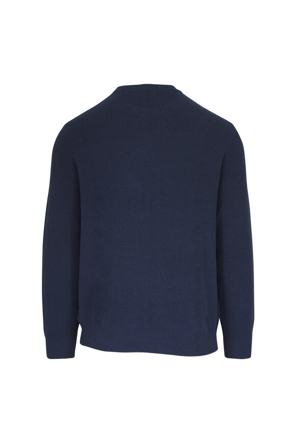Faherty Brand Jackson Crew Navy Heather Sweater - view 2