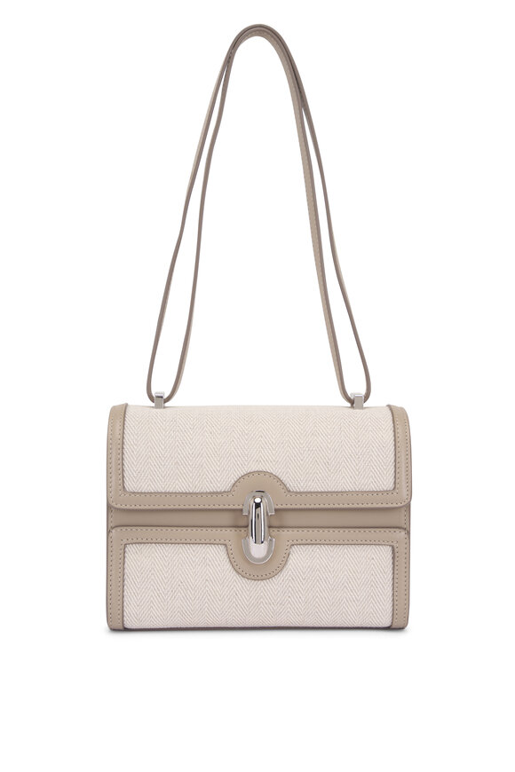 ショルダーバッグ・ポシェット Chloe Marcie Medium Saddle Bag Grey Chloé - Marcie Cashmere Gray Leather Small Saddle Bag