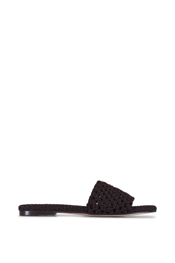 Naghedi ナゲティ Ojai Slide Naghedi - St. Barths Teak Handwoven Slide | Mitchell Stores