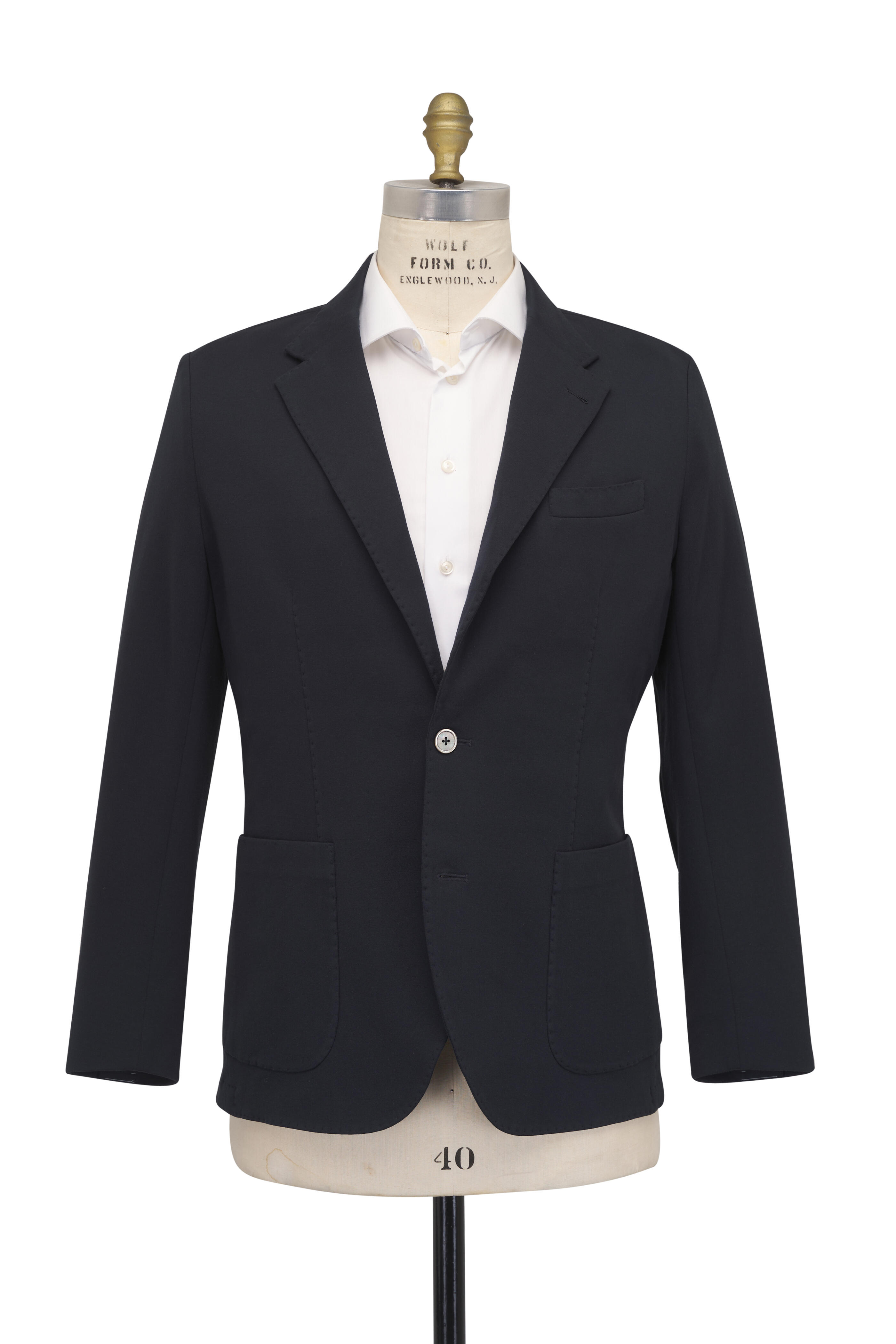 Stefan Brandt - Adrian Navy Blue French Terry Jersey Blazer