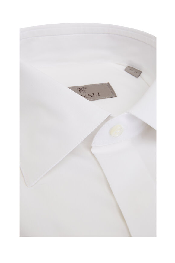 Canali - White Cotton Formal Dress Shirt