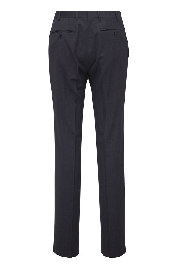 Canali Impeccabile Charcoal & Blue Pinstripe Wool Suit - view 6