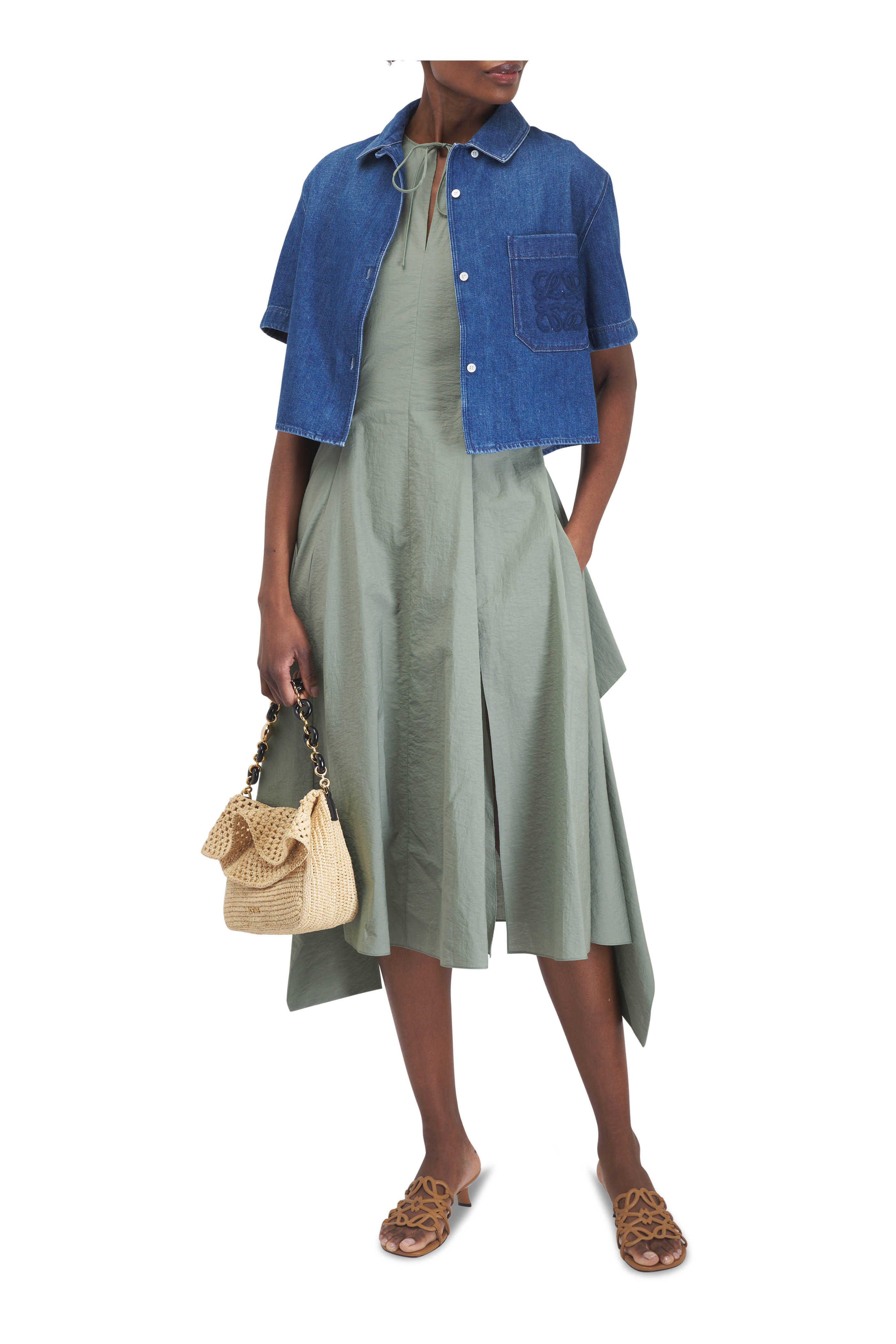 Loewe - Ola Natural Small Fold Over Chain Bag | Mitchell Stores
