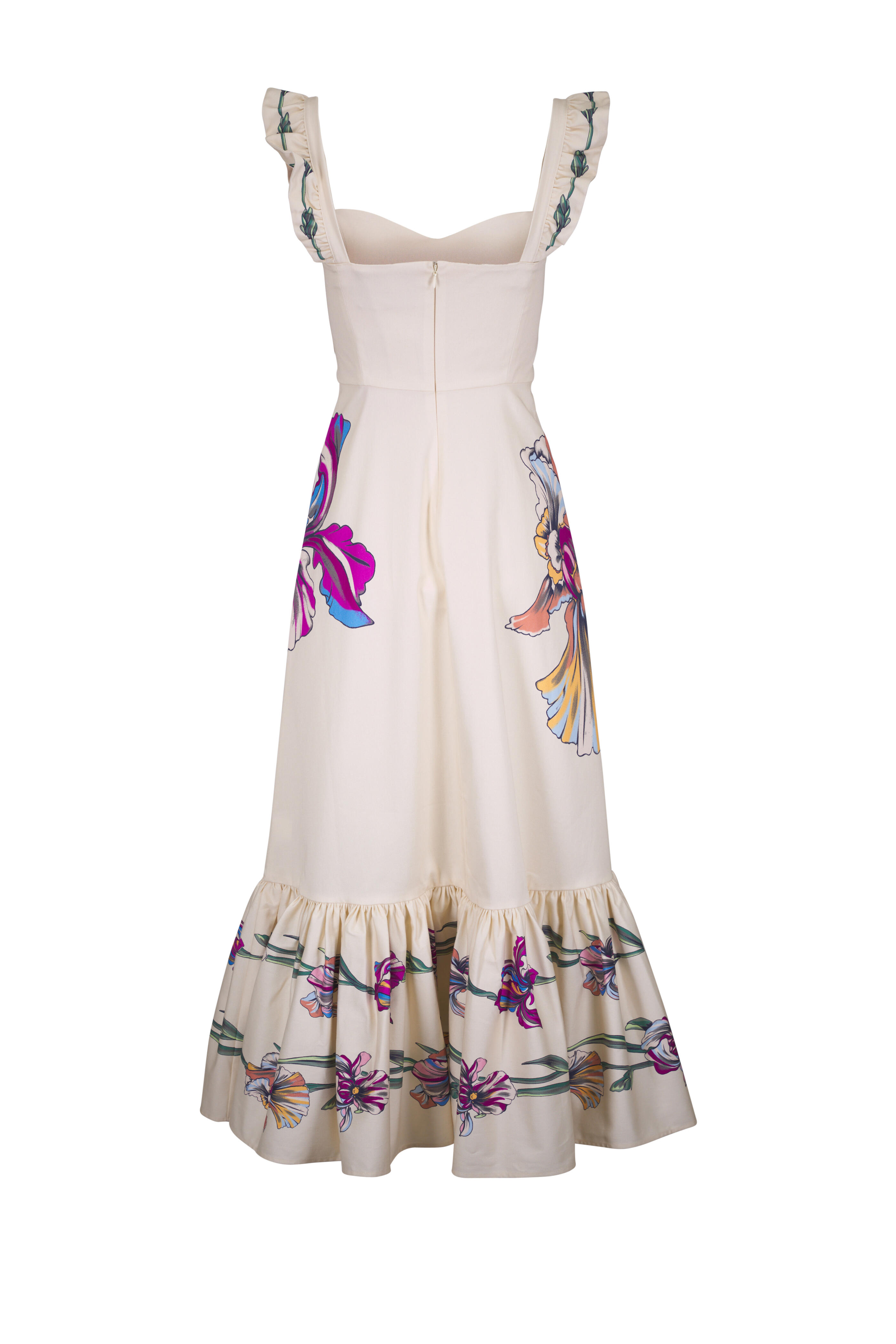 La DoubleJ - Gingerbread Iris Placee Ivory Cotton Stretch Dress