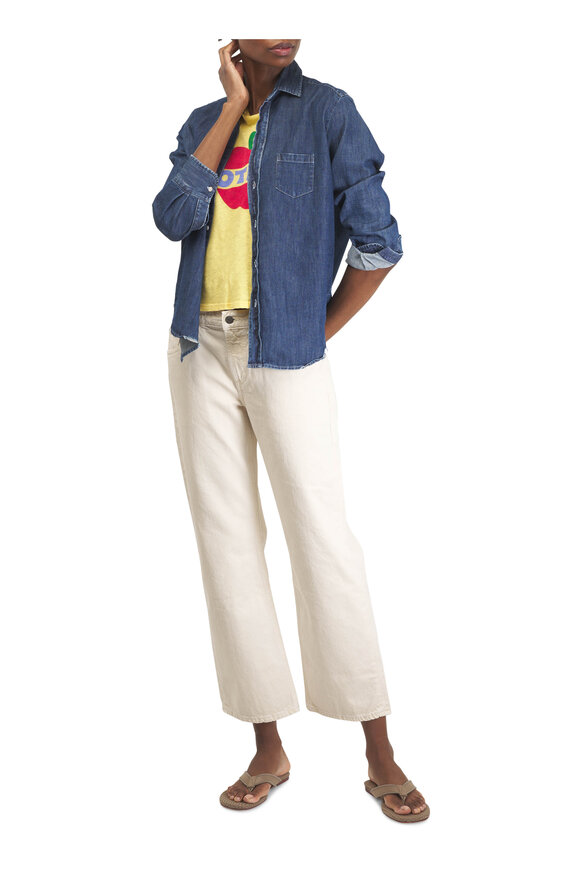 Frank & Eileen Eileen Dark Wash Relaxed Button-Up Shirt - view 2