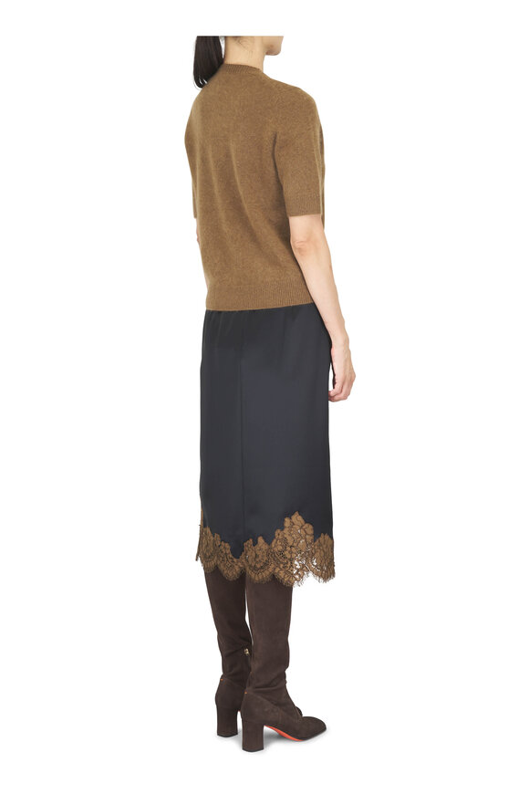 Dorothee Schumacher Fluffy Statements Brown Wool & Cashmere Sweater - view 4