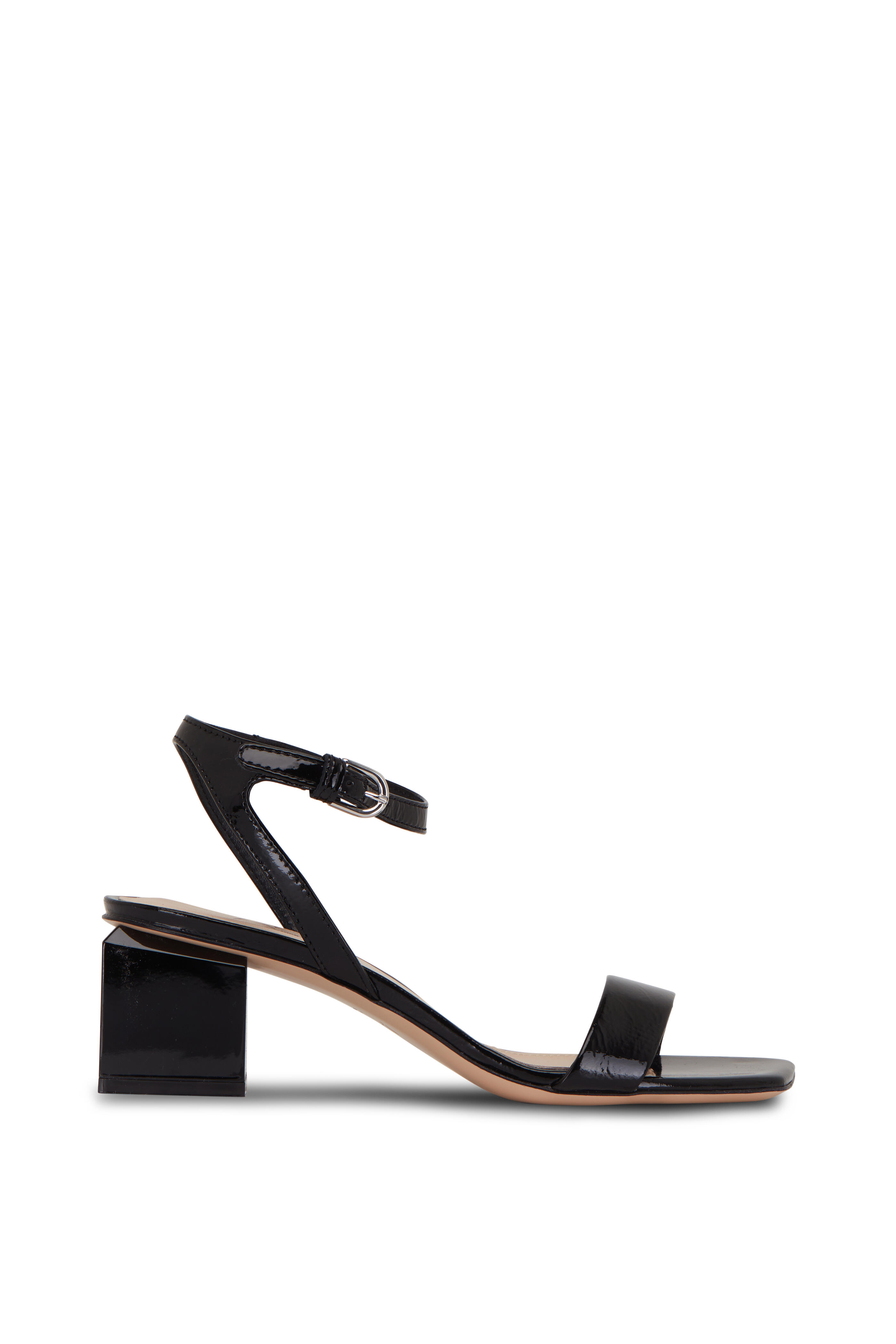 AGL Angie Black Ankle Strap Sandal 65mm Mitchell Stores