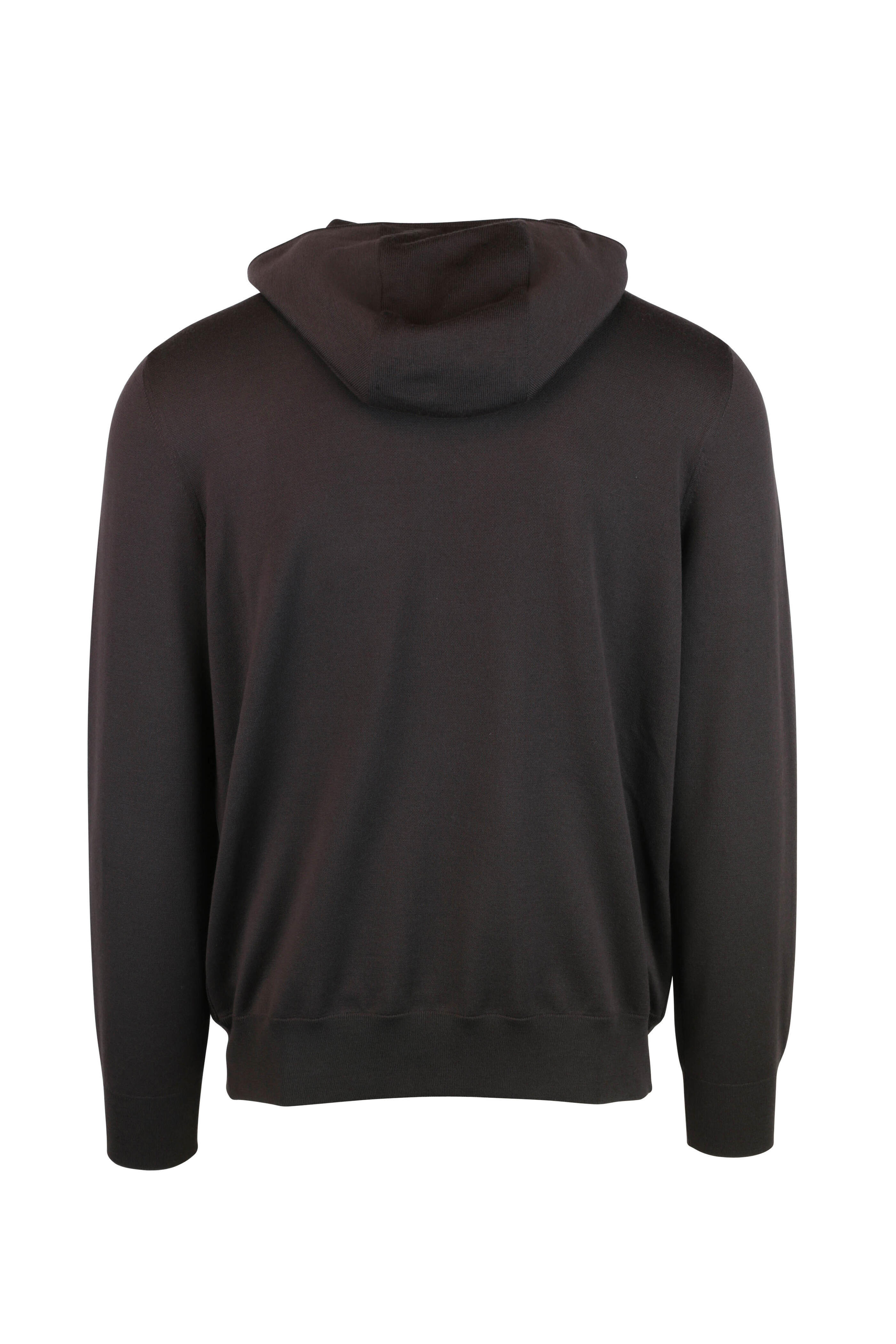 Loro Piana - Brown Wool & Leather Hooded Bomber