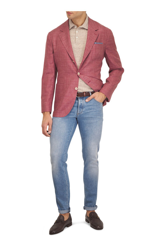 Brunello Cucinelli Medium Blue Skinny Fit Jean - view 2