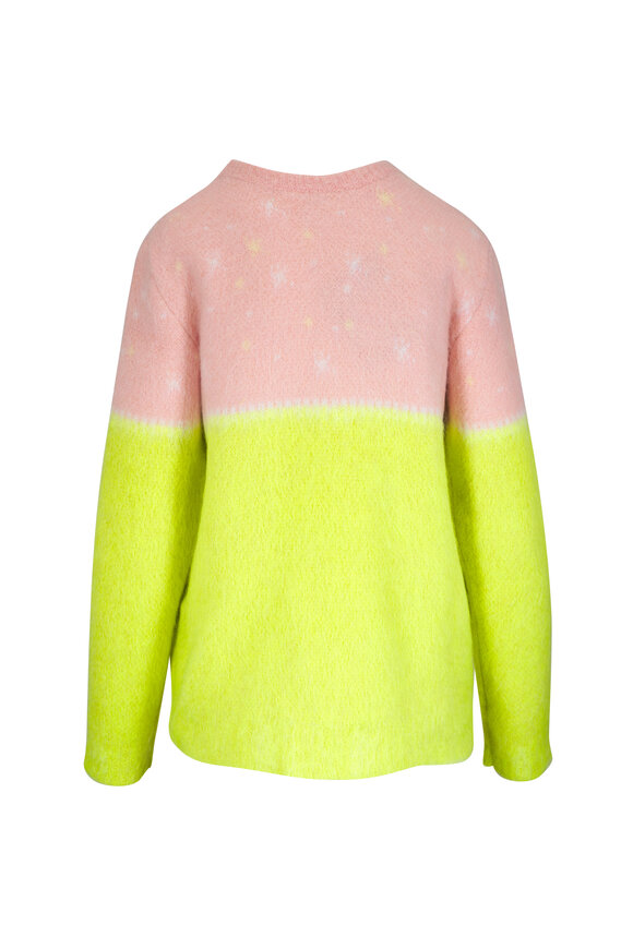 Loewe - Pink & Yellow Colorblock Mohair Sweater