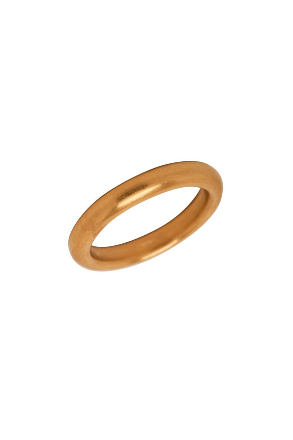 Caroline Ellen Yellow Gold High Dome Band