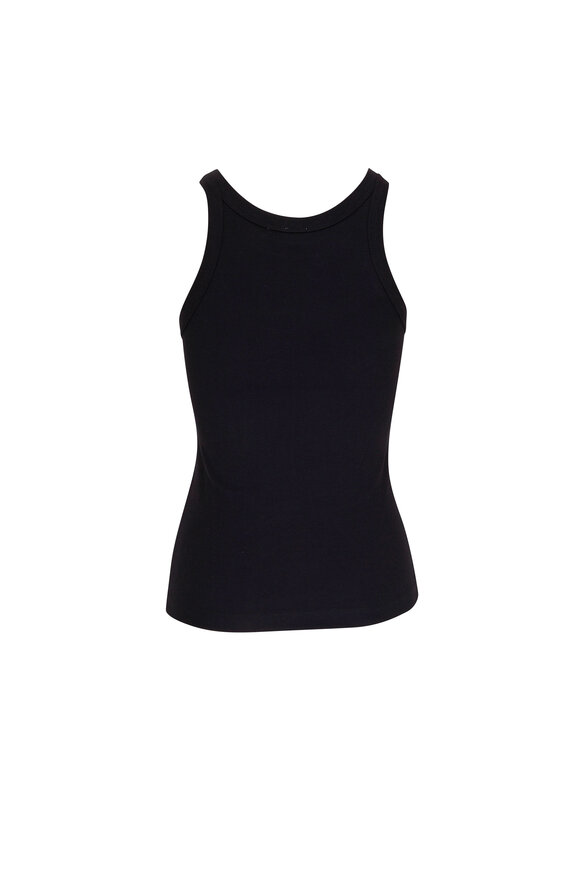 Totême Black Fine Curved Rib Tank - view 2