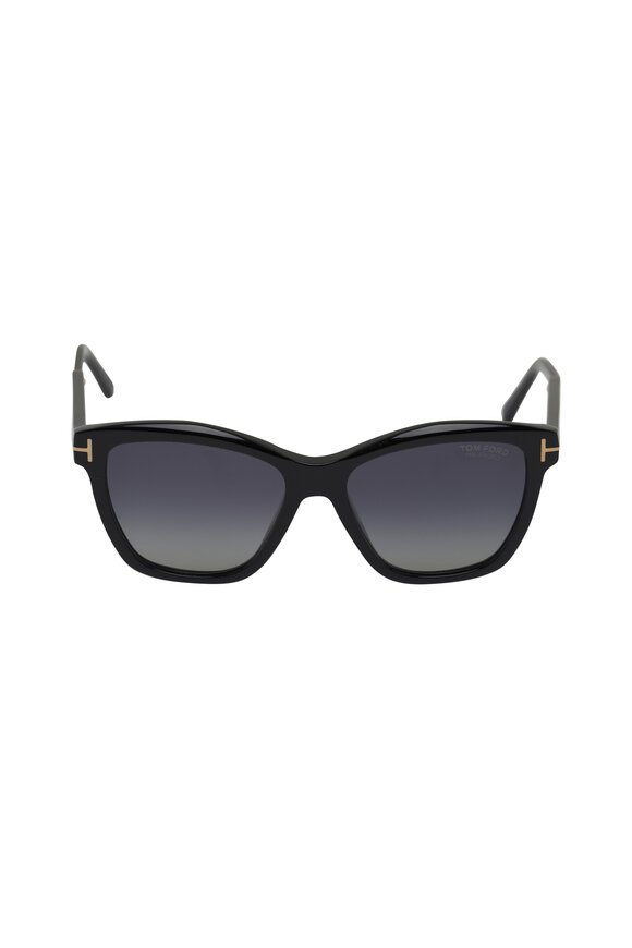 Tom Ford Eyewear Lucia Black Polarized Sunglasses - view 2