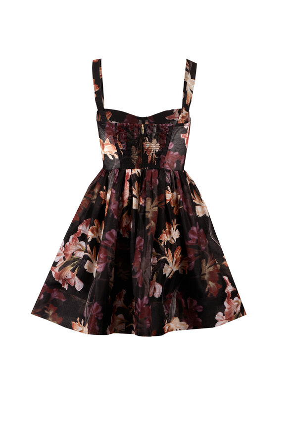 Cara Cara Phoebe Elysian Flora Black Mini Dress - view 2