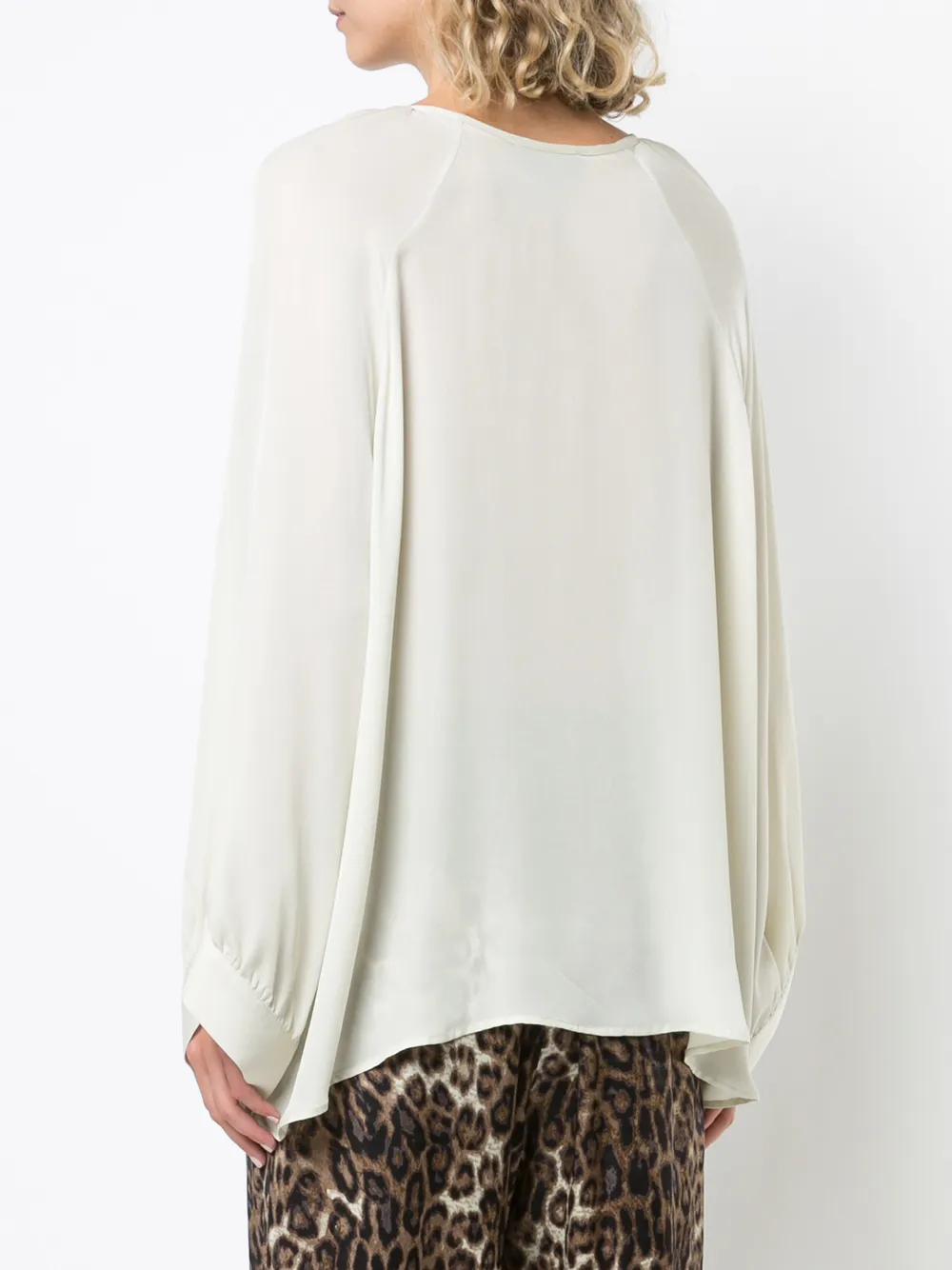 Nili Lotan - Acadia Ivory Silk Blouse