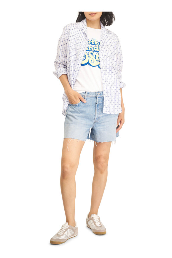 Frank & Eileen Eileen Blue Stripe Relaxed Button-Up Shirt - view 2