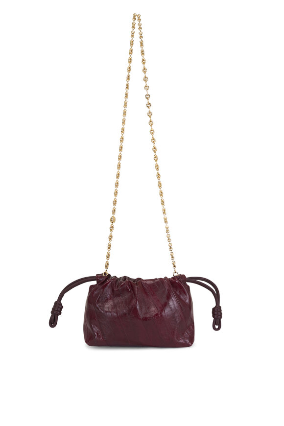 Loewe Mini Flamenco Burgundy Clutch - view 2