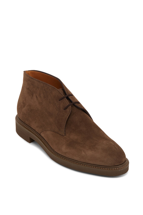 John Lobb - Heywood Olive Suede Boot