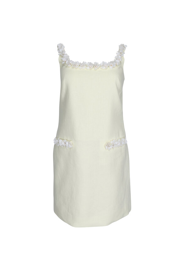 Oroton Lemon Embellished Shift Dress