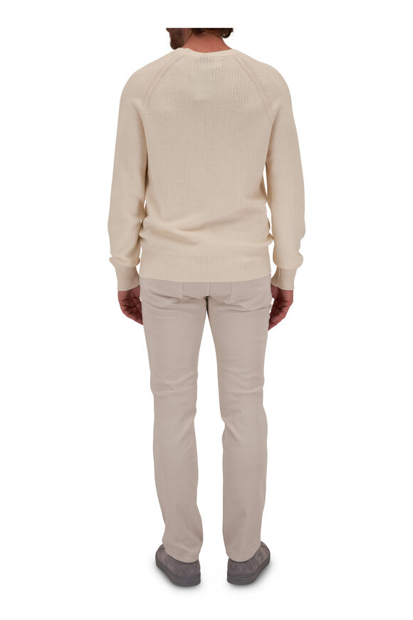 Tom Ford - White Textured Crewneck Sweater 
