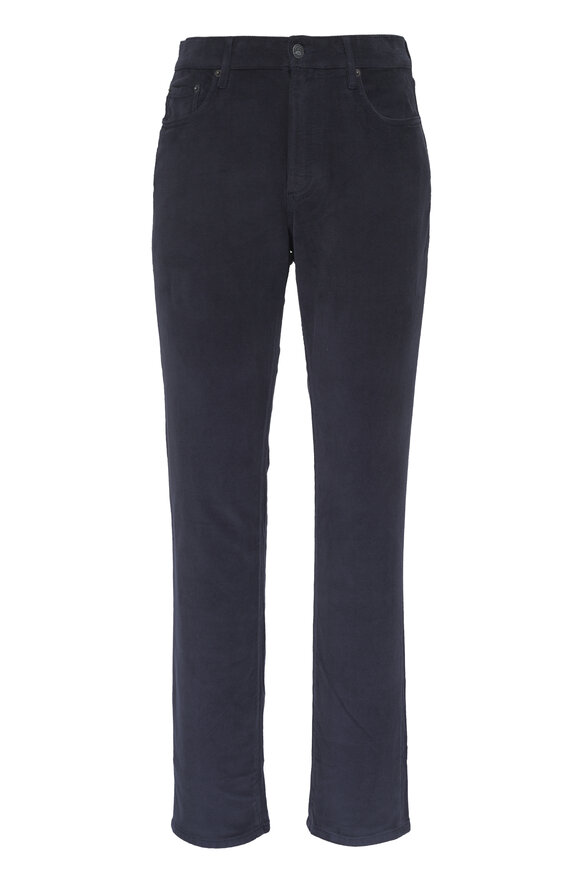 Faherty Brand Abyss Navy Stretch Terry Corduroy Five Pocket Pant - view 1