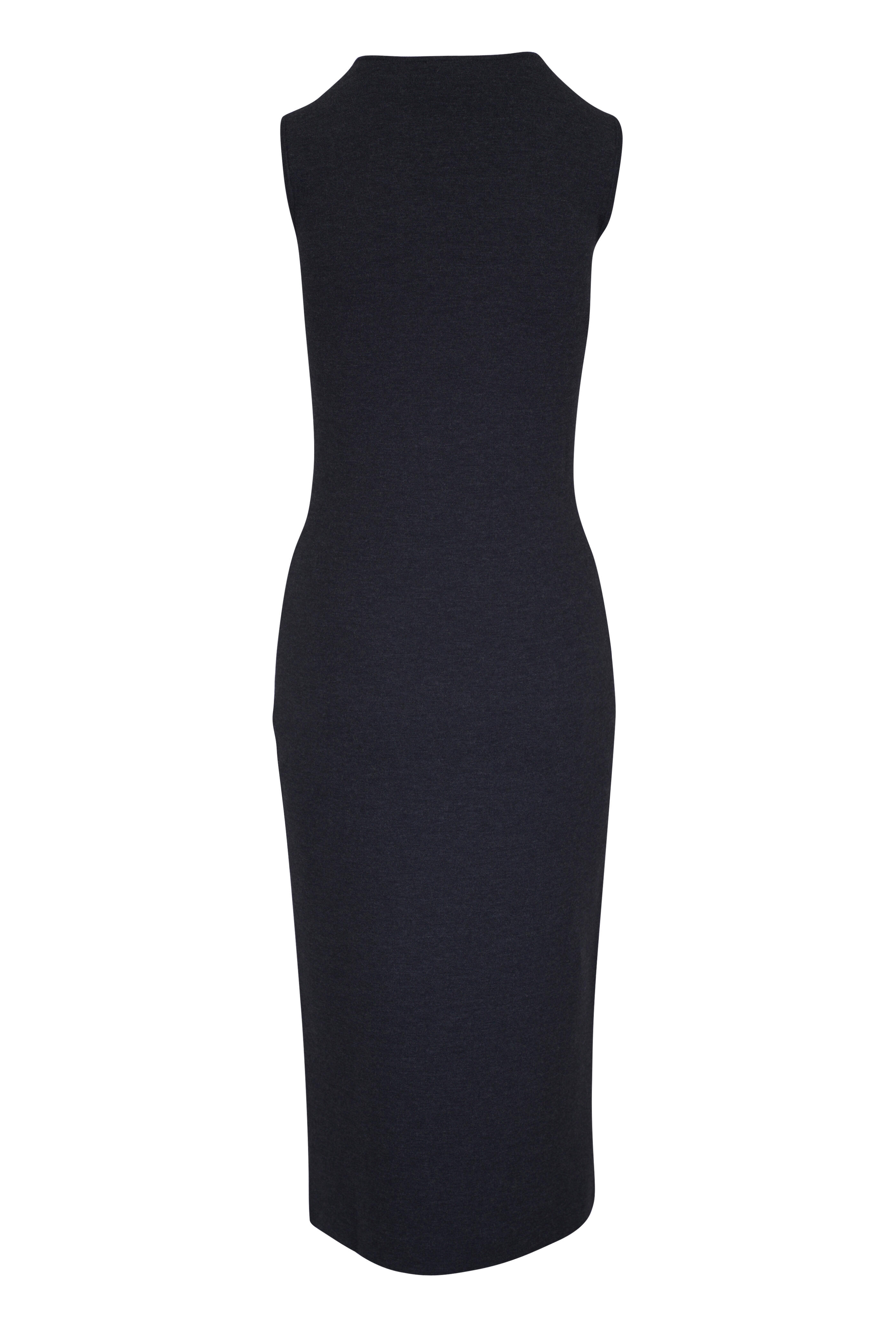 Akris Punto - Charcoal Gray Tube Milano Knit Dress