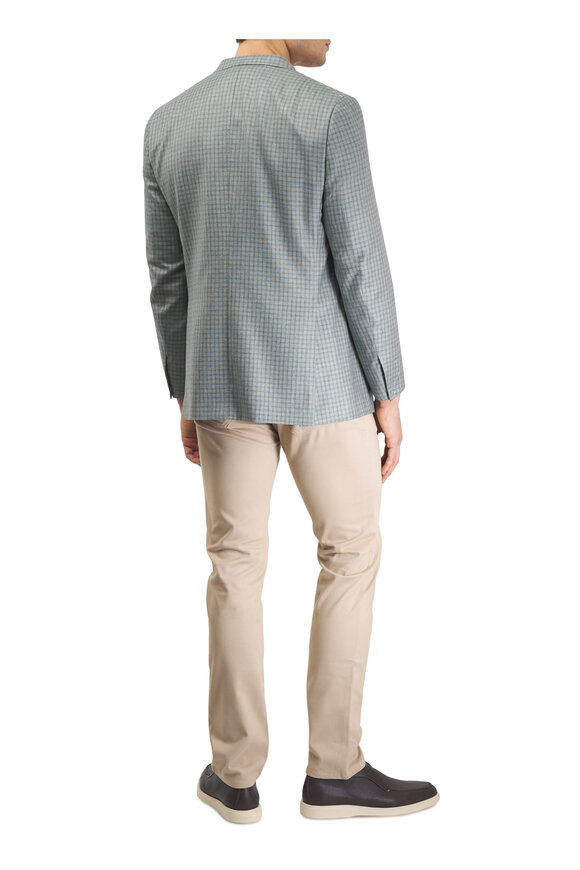 Brioni Green Check Cashmere Sportcoat - view 4