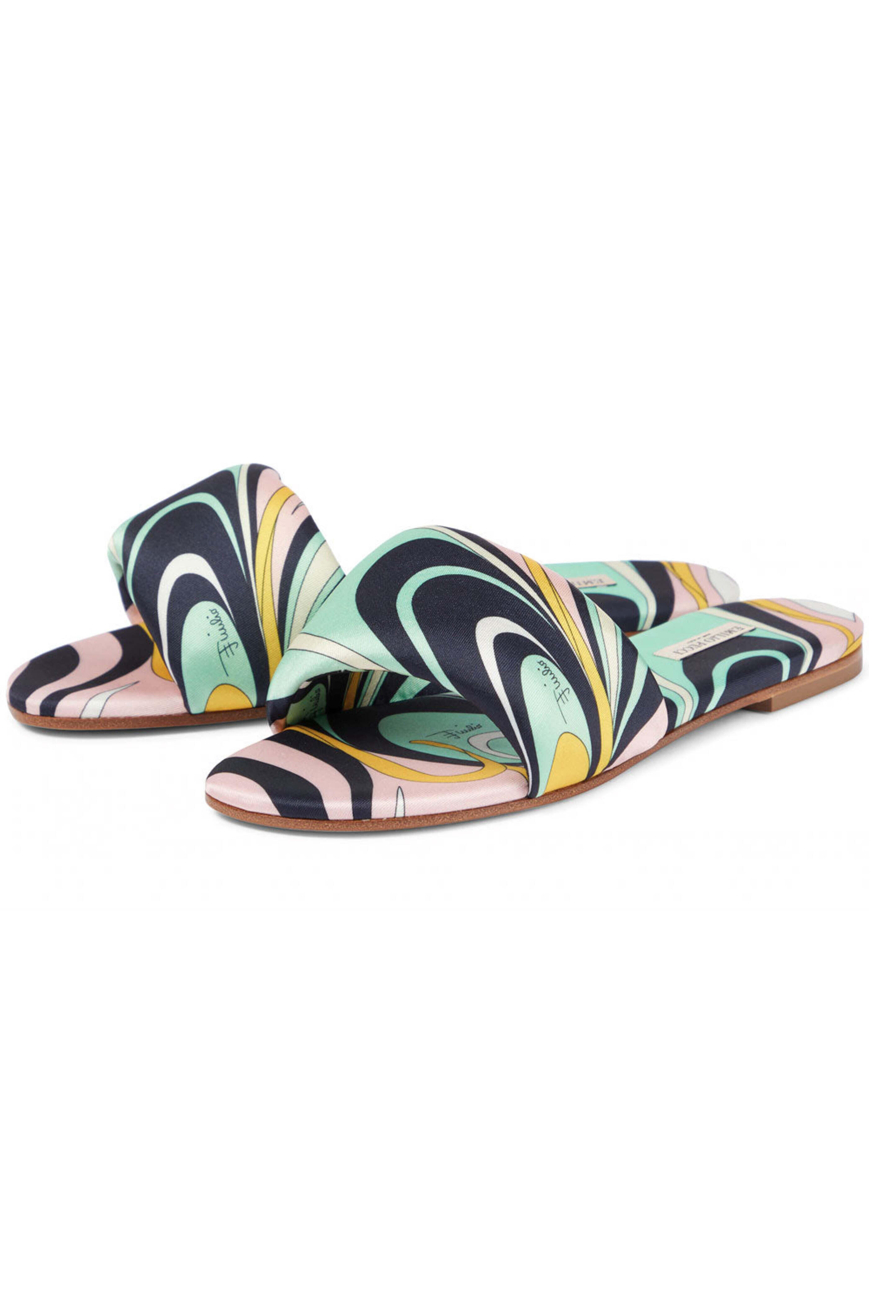 Pucci - Slide Sandal in Navy Rossa