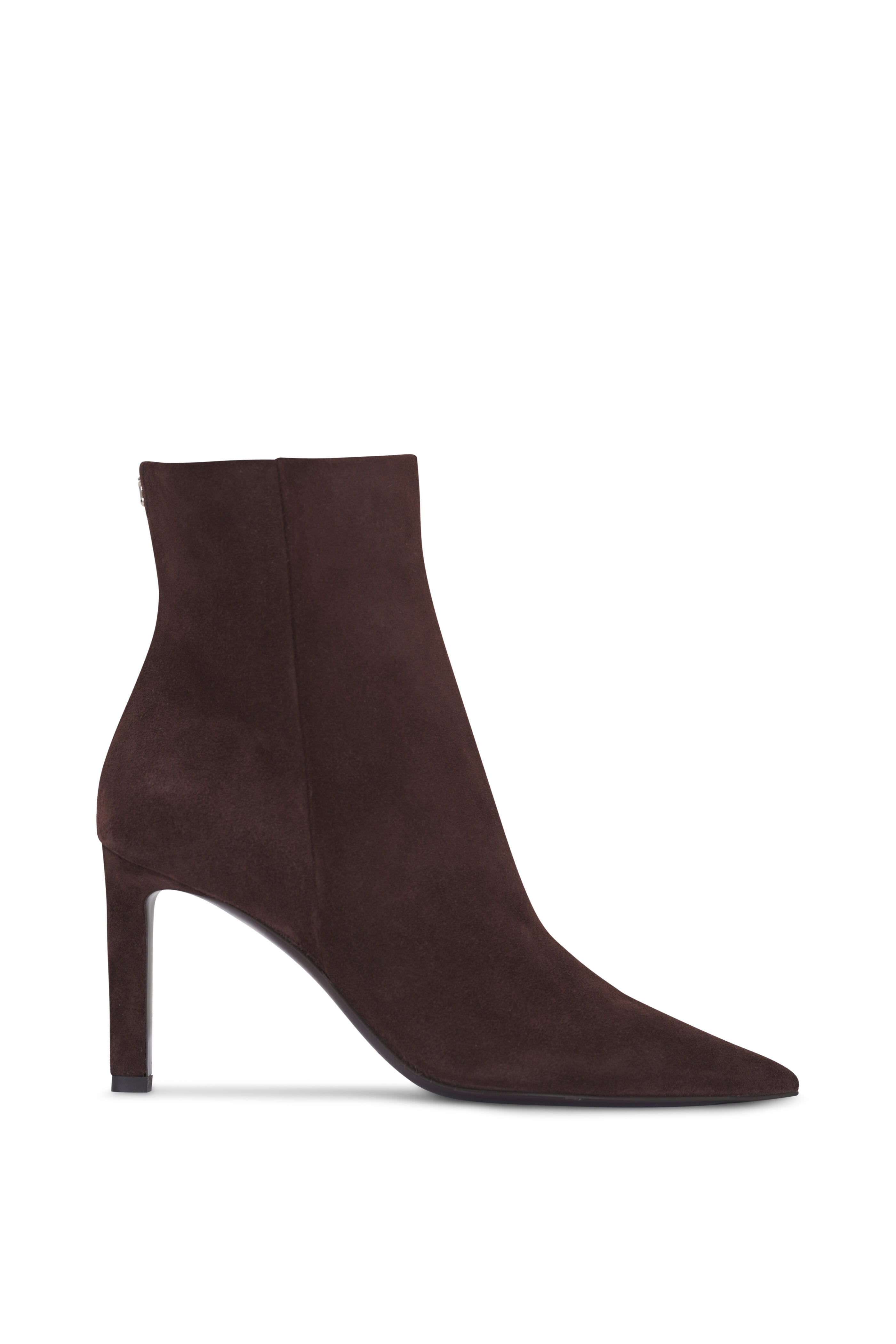 Jimmy Choo - Frankie AB Chocolate Suede Ankle Boot, 85mm