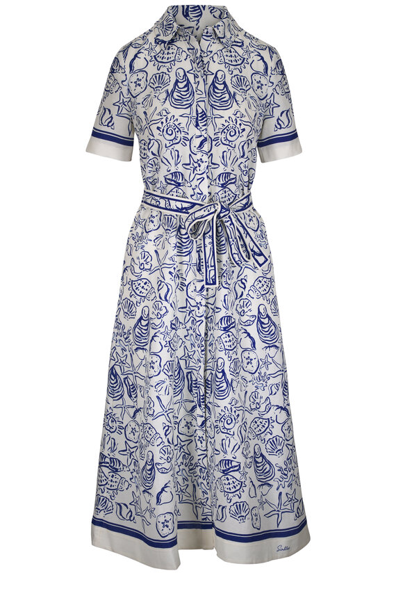 Simkhai Audria Blueberry Belted Midi Dress - view 1