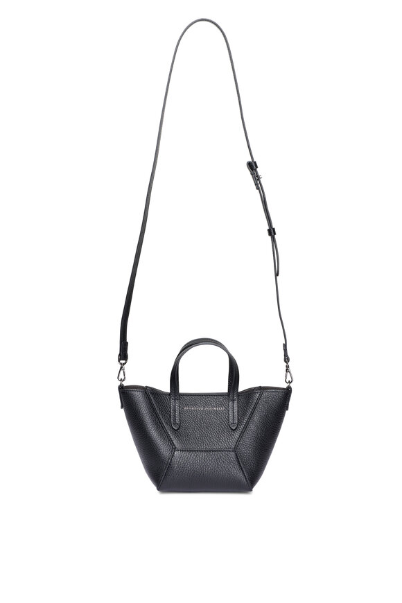 Brunello Cucinelli Mini Duo Black Monili Shopper Tote - view 1