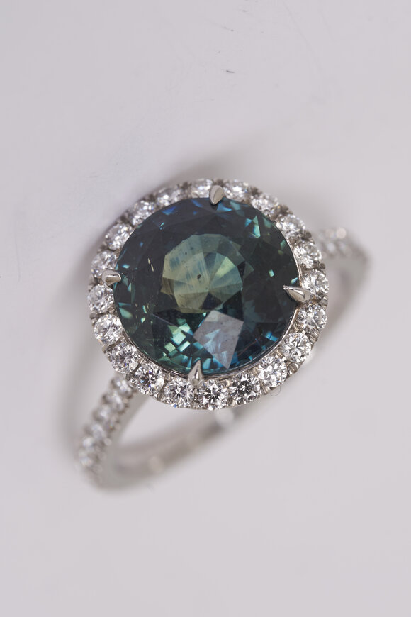 Lowy & Co Green Sapphire Ring
