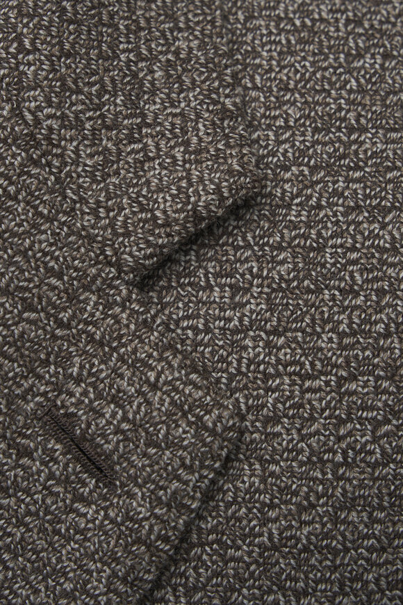 Loro Piana Torino Pecora Dark Brown Wool Sportcoat - view 3
